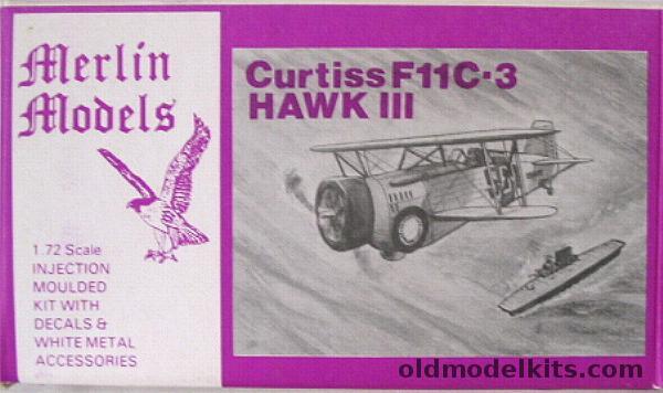 Merlin Models 1/72 Curtiss F11C-3 Hawk III - (F11C3) plastic model kit